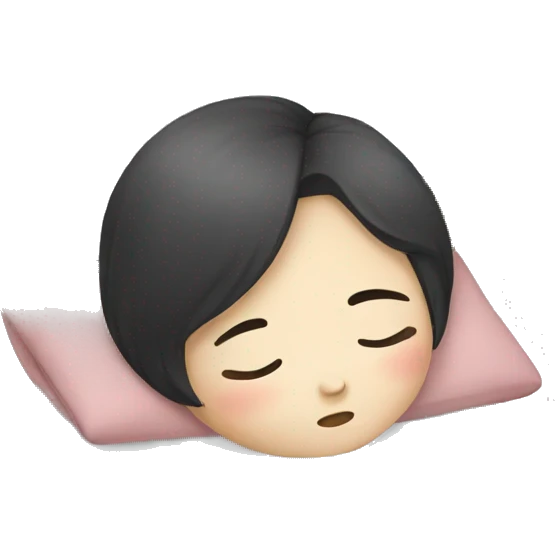 korean girl sleeping emoji