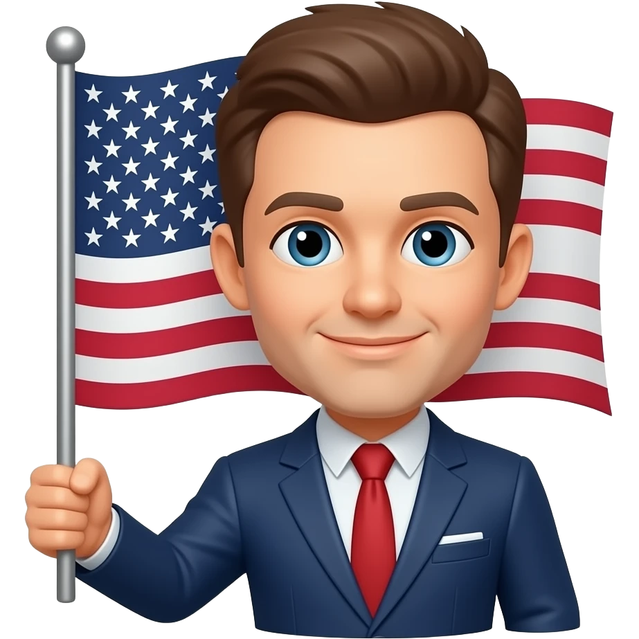 Person with the US flag emoji