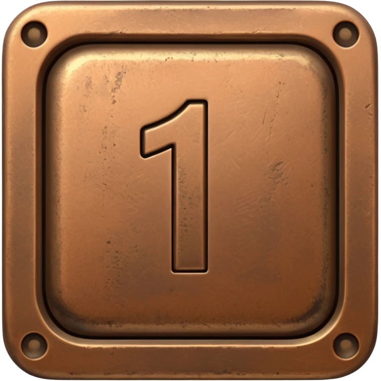 Make the paid subscription icon square, bronze, and number 1. emoji