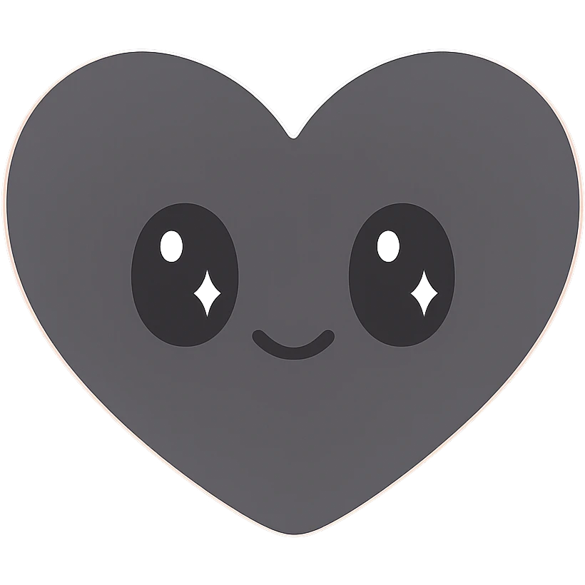 black heart emoji