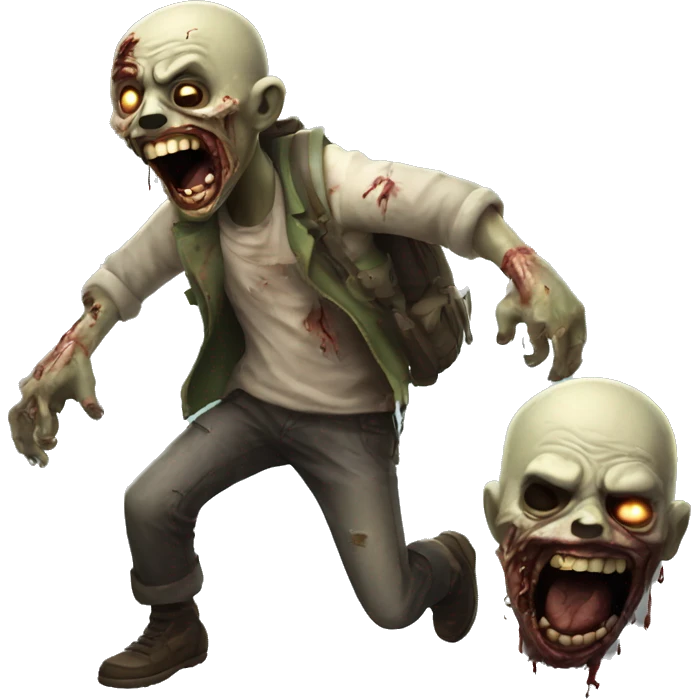 SCUM Game Zombie laughing with caption "LoL" emoji