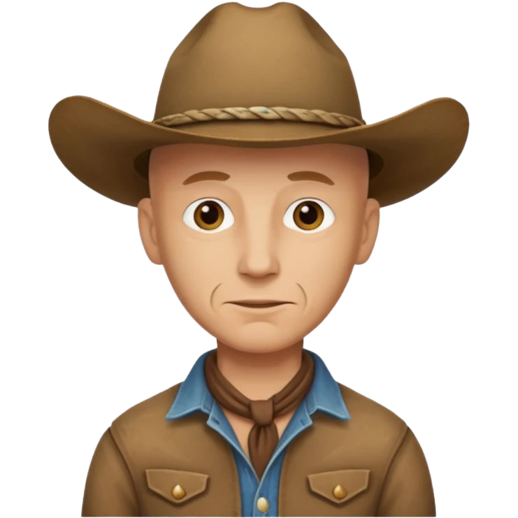 bald cowboy emoji