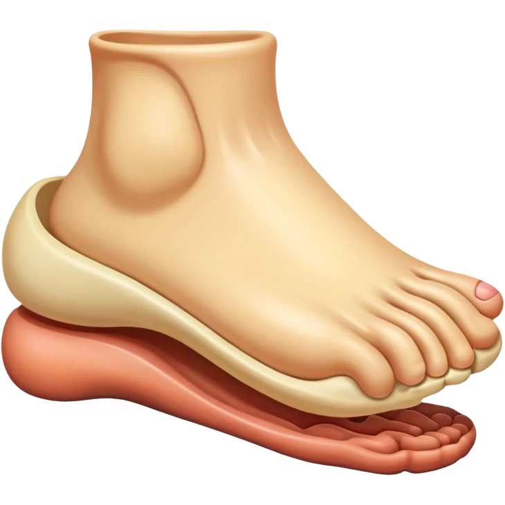 giant foot side view emoji