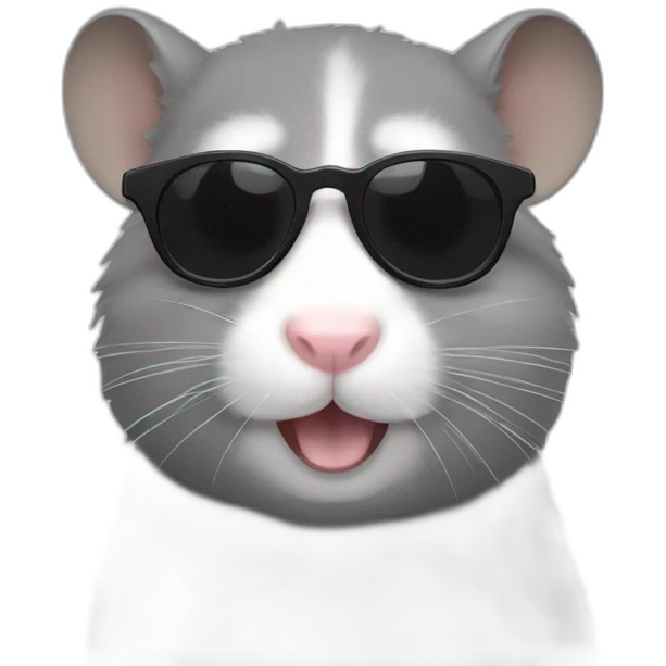 gray-hamster-blacksunglasses emoji