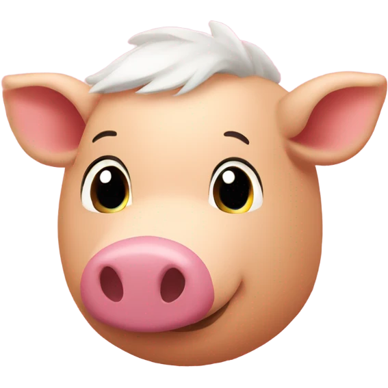 Cerdo enamorado emoji