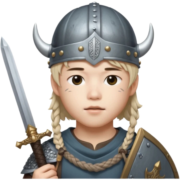 BTS Jimin with viking helmet and sword emoji