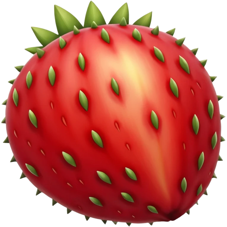 Stenocereus genus fruit without spikes, red and round emoji