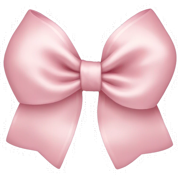 Light Pink bow emoji