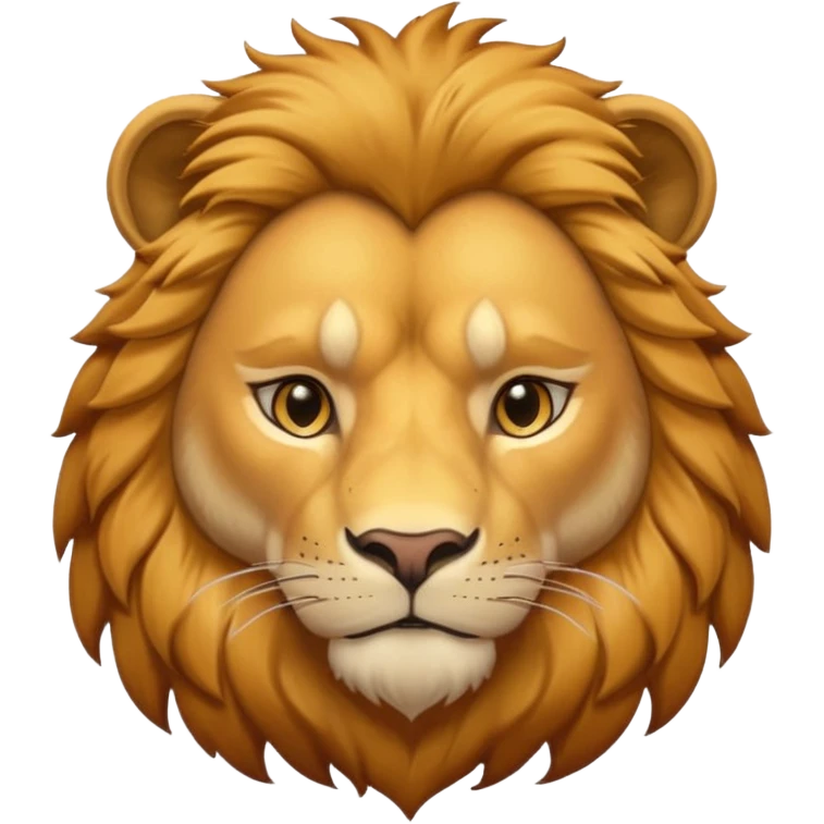  North American lion without mane emoji