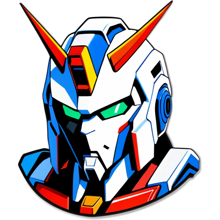 Gundam white head emoji