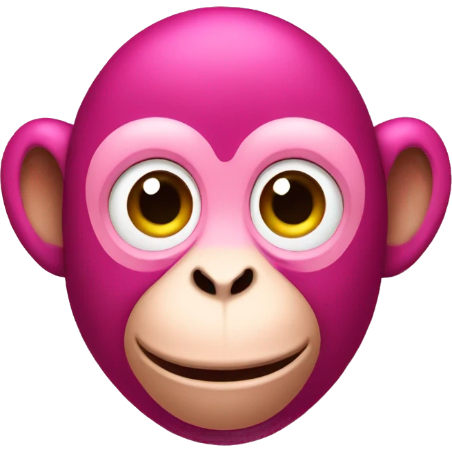 pink monkey emoji