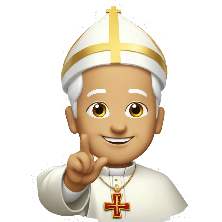 pope approves ok gesture emoji