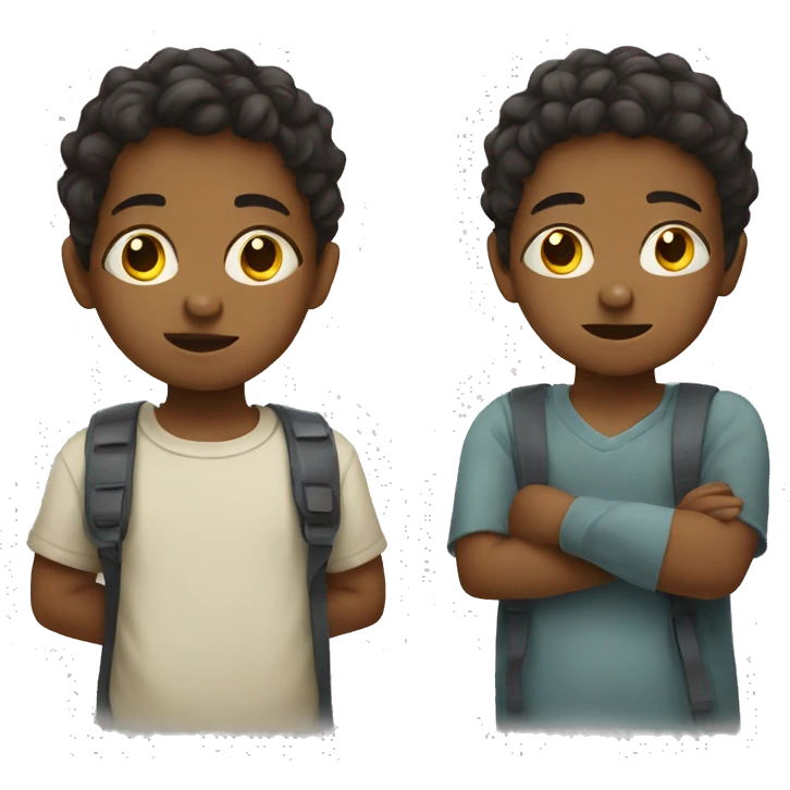 child showing empathy emoji
