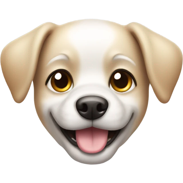 cute dog with shiny e emoji