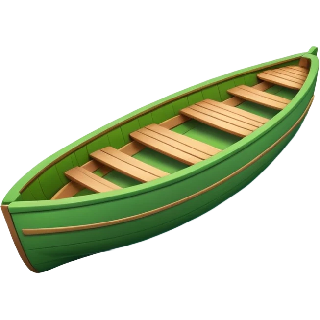 green boat in cartoon  emoji
