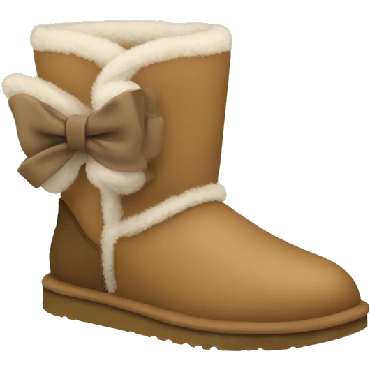 ugg boots with a bow  emoji