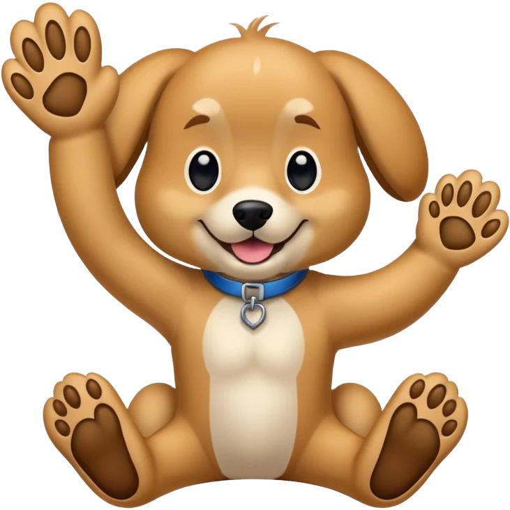 Skipperkee paws up emoji