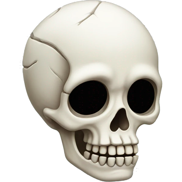 skeleton crying  emoji