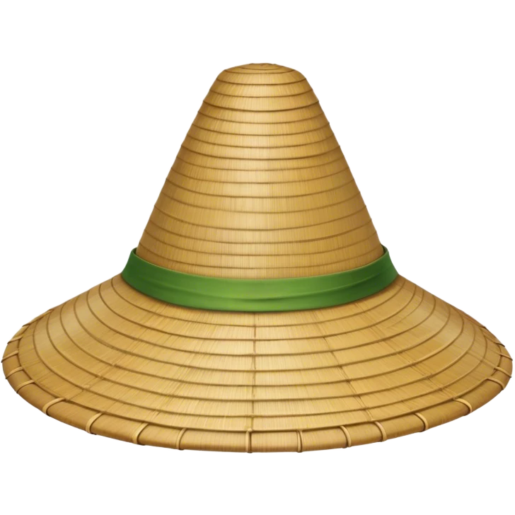 ​Cinematic Realistic Traditional Vietnamese Nón Lá, depicted as a delicately crafted conical hat made of bamboo and palm leaves with subtle texture and natural wear, evoking authentic cultural heritage, please show the hat only emoji
