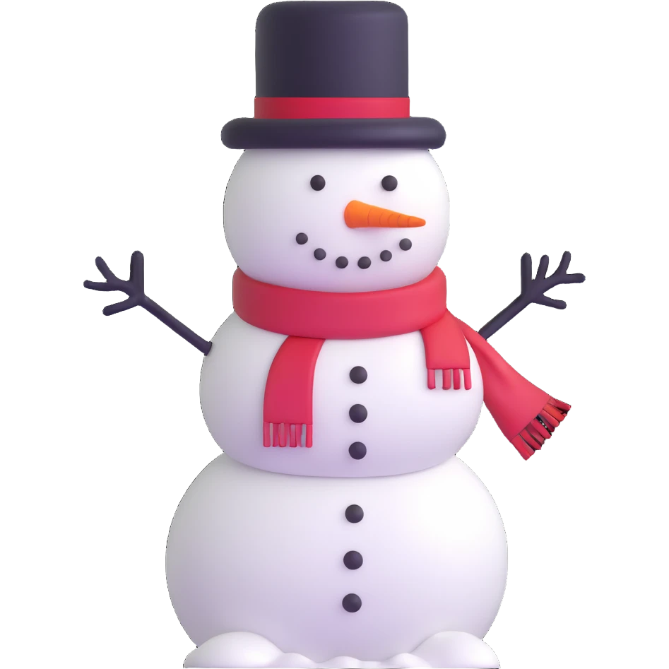 classic snowman emoji