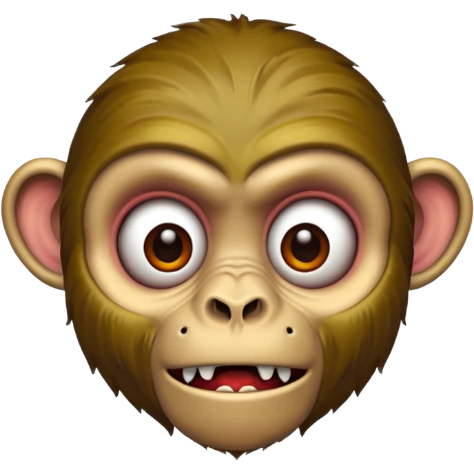 Zombie monkey face emoji