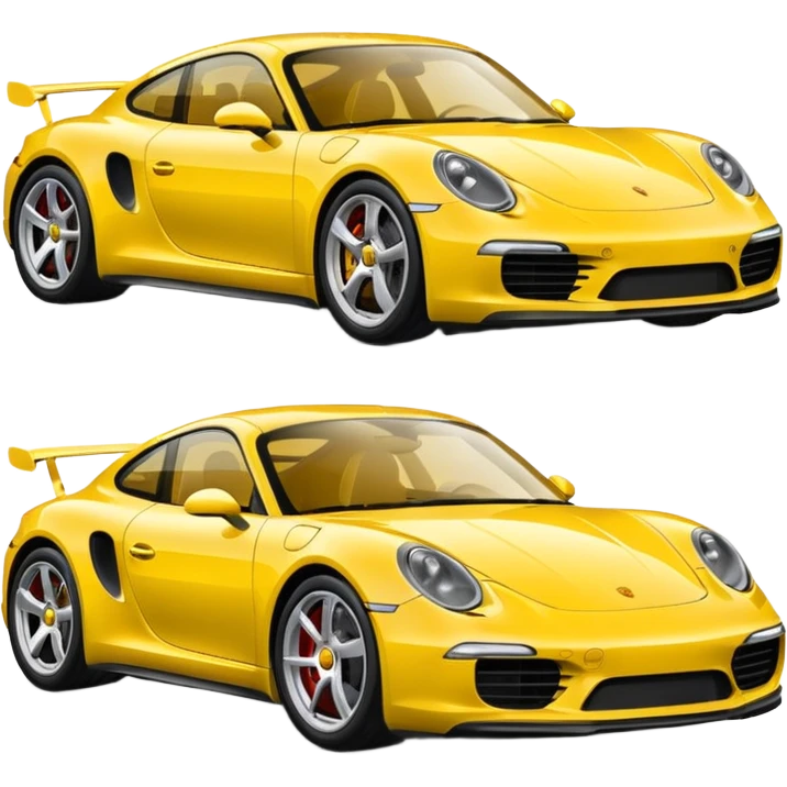 Yellow Porsche emoji