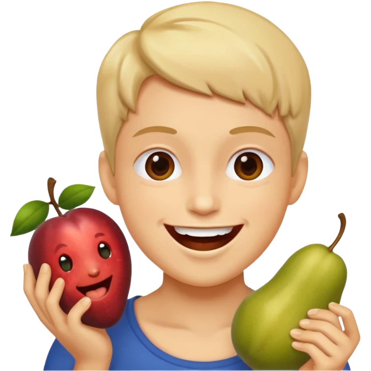 eating fruits emoji