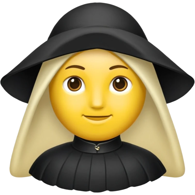 Фурри лис в черной шляпе с жёлтой полоской emoji