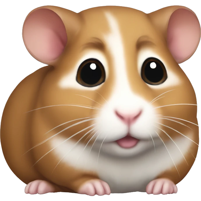 Chunky Brown sirian hamster  emoji