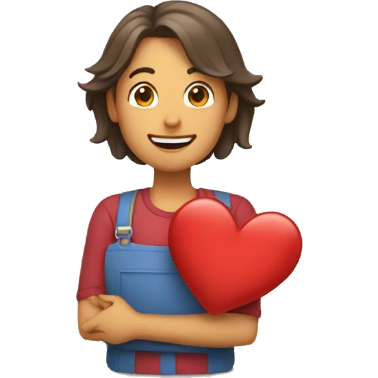 La palabra Gracias con corazón  emoji