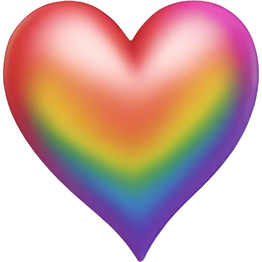 Rainbow heart emoji