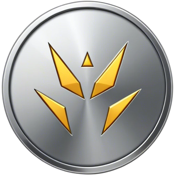 A coin with sharp protrusion on either side emoji