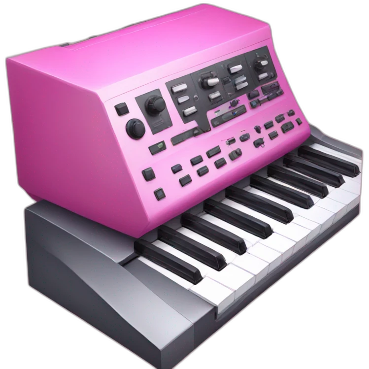 pink synthesiser  emoji