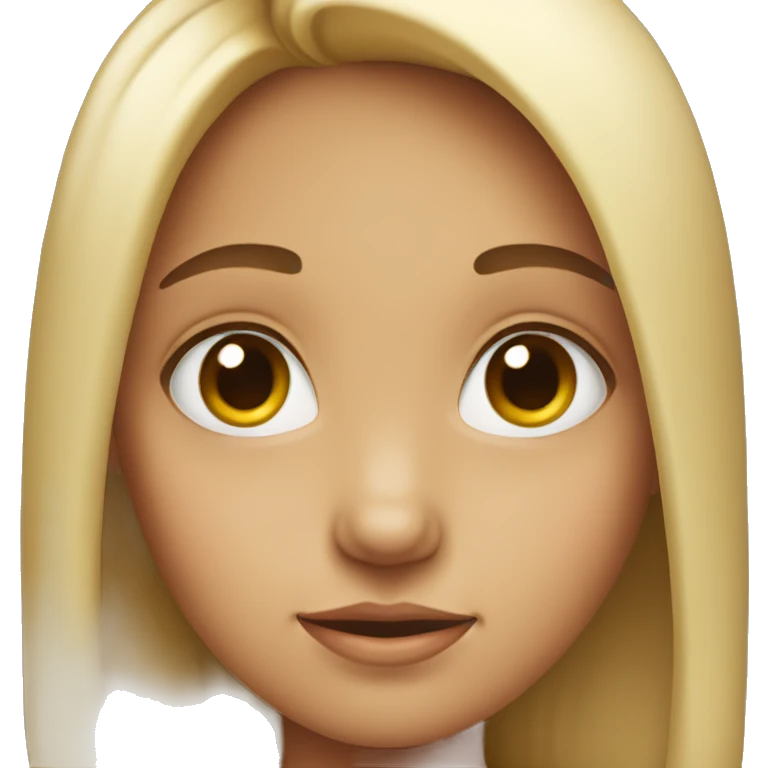 Small girl with cute eyes  emoji