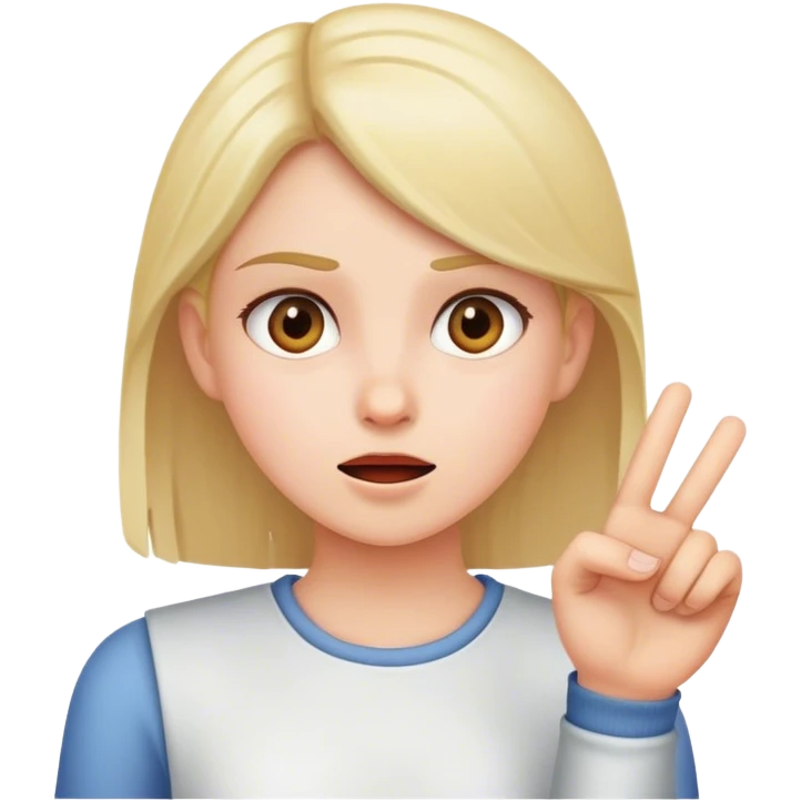 Girl telling someone off emoji