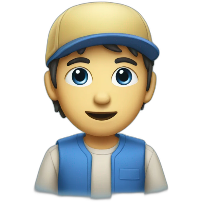 blue pi g emoji