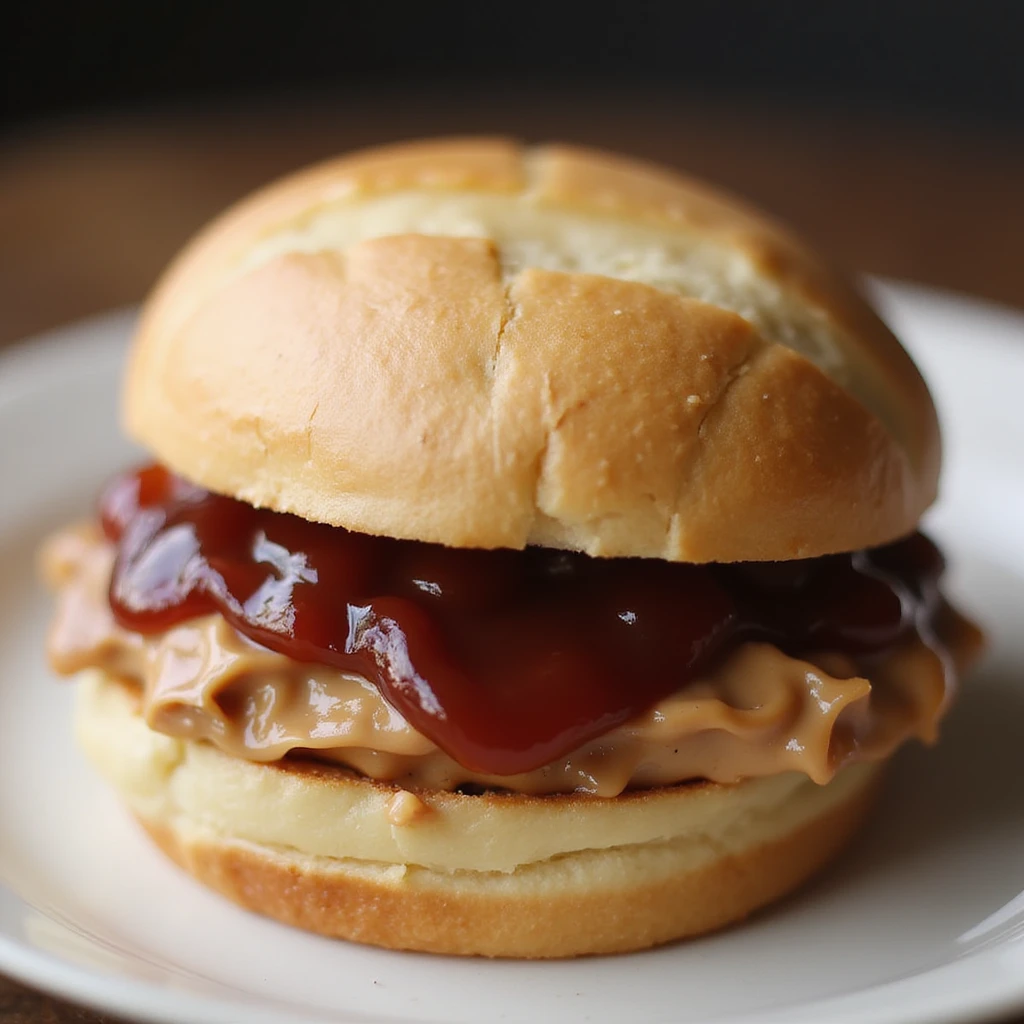 peanut butter and jelly sandwich, realistic style emoji