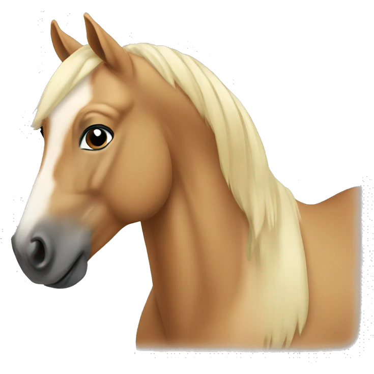 Palomino horse emoji