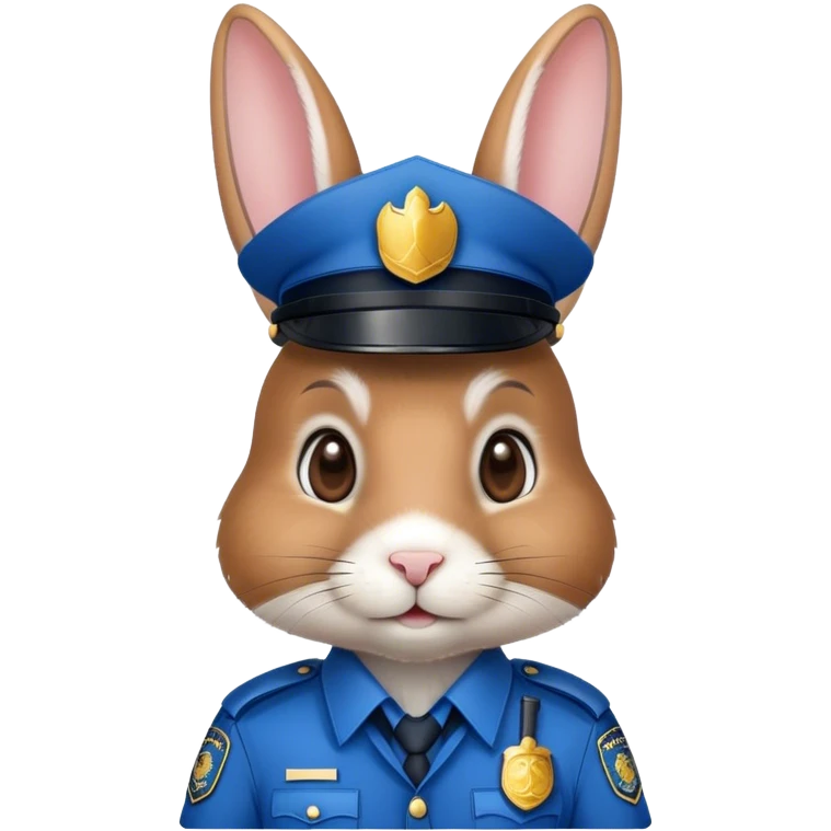 Policeman rabbit  emoji