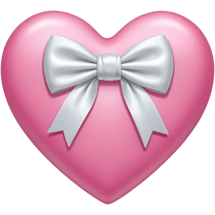 pink heart with white bow emoji