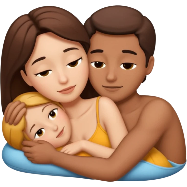 Naked spooning emoji