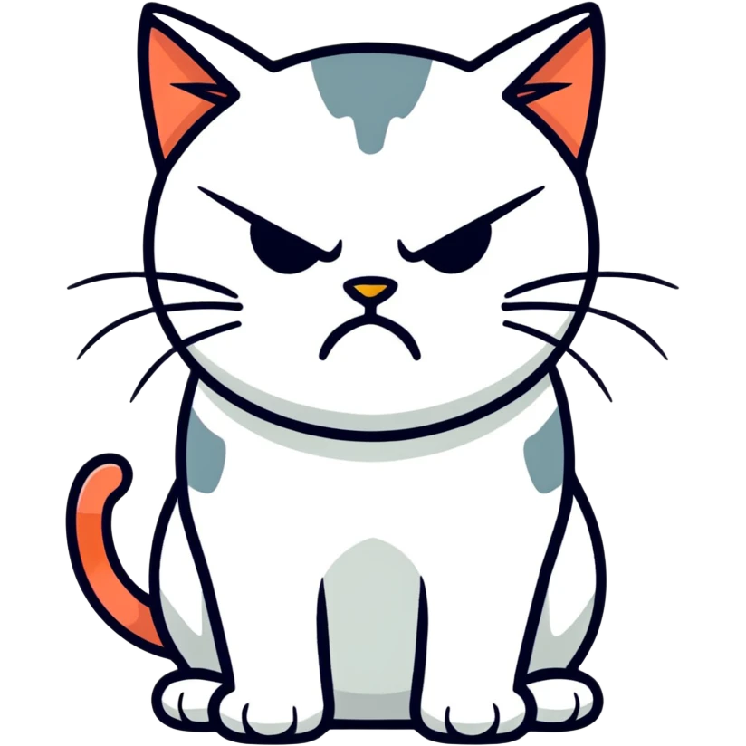 Angry cat emoji