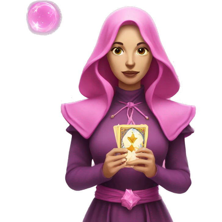 Pink tarot magic emoji