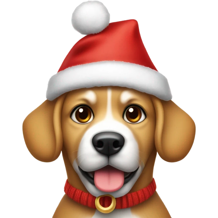 Perro navideño  emoji