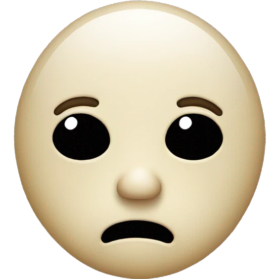 Sad person, with a happy mask emoji