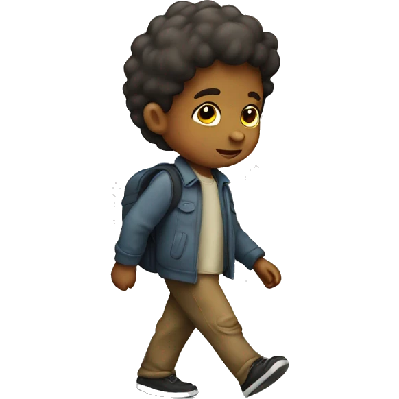 Slow walking children emoji