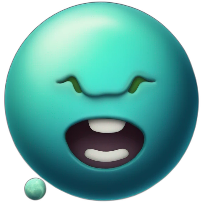 Uranus planet with buckteeth emoji