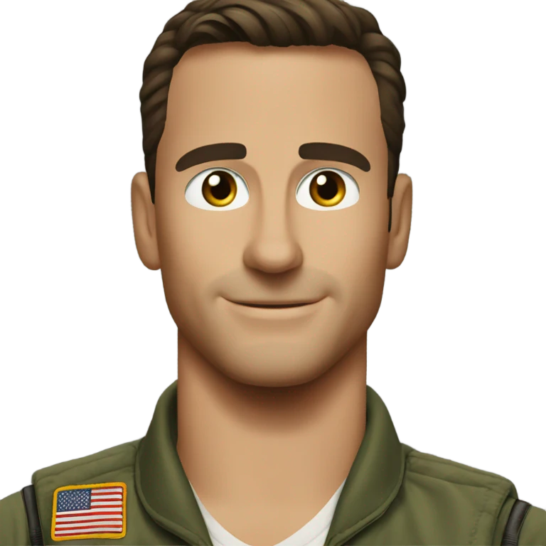 Nick "Goose" Bradshaw in top gun emoji