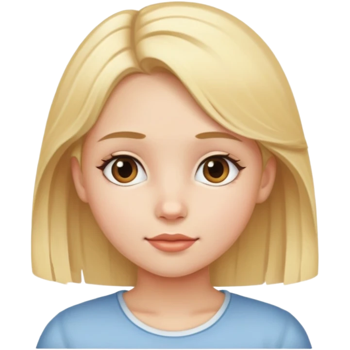 Girl named Ester with blonde hair emoji