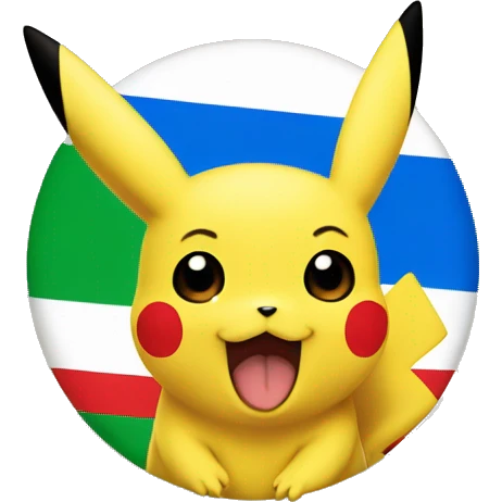pikachu with flag of uzbekistan emoji